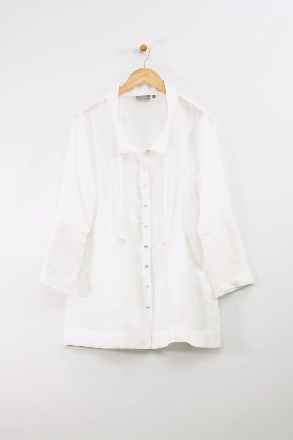 28" Tie Collar Button-Up Shirt