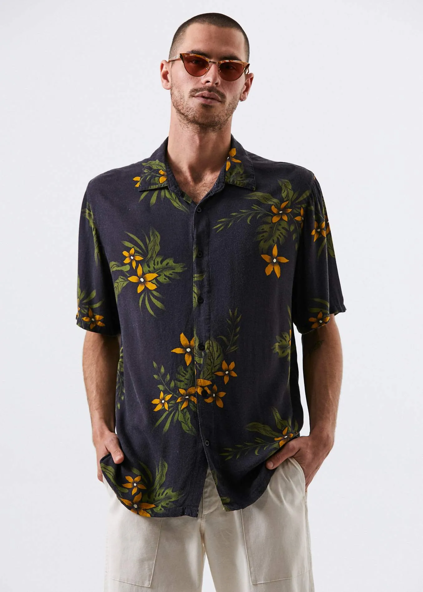 Afends Mens Tropi Cooked - Short Sleeve Shirt