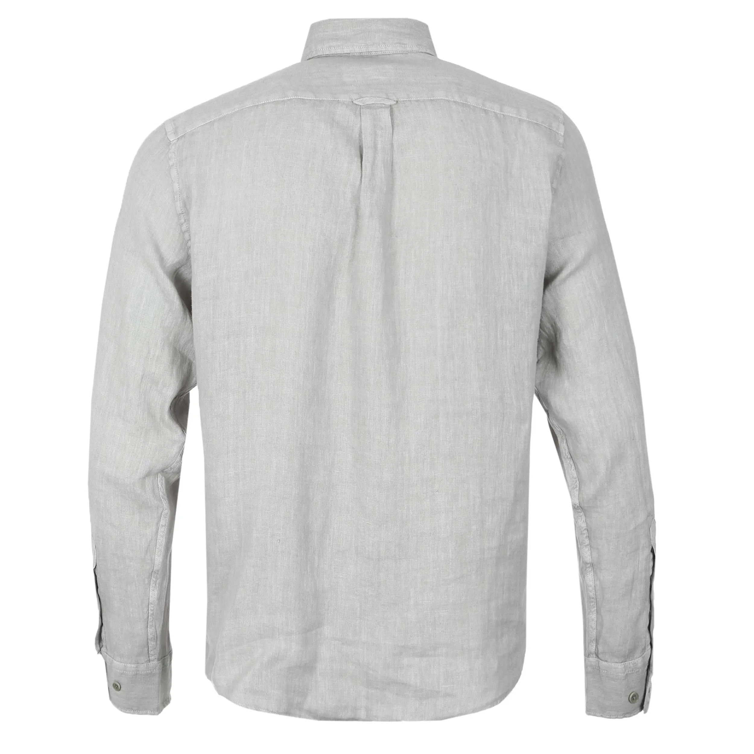 Belstaff Scale Linen Shirt in Cloud Grey