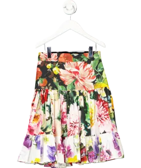 Dolce & Gabbana Multicoloured Cotton Floral Skirt 7 Years