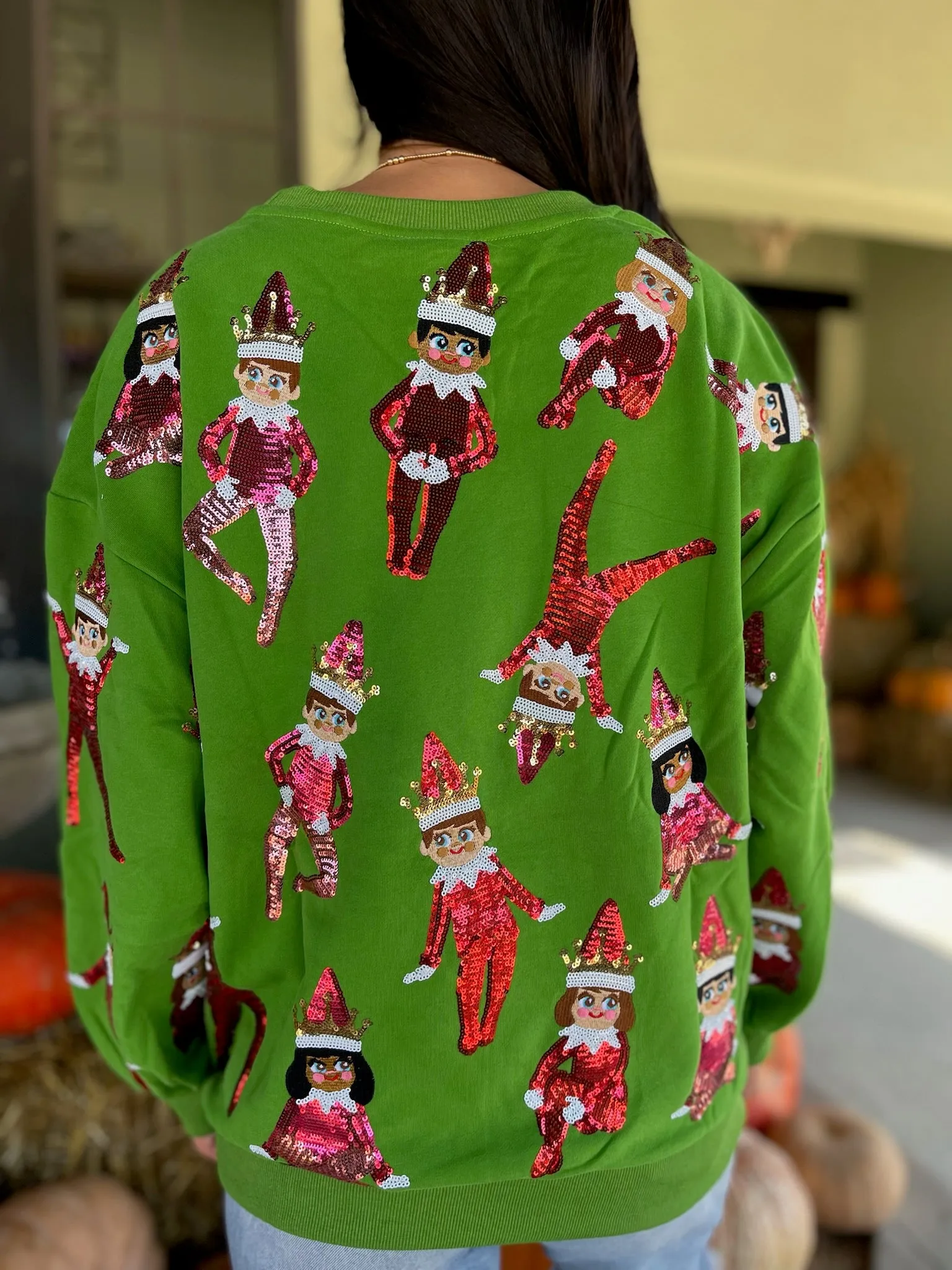 Green Elf On The Shelf Sweatshirt