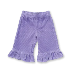 Grown Organic Frill Cord Pant - Iris