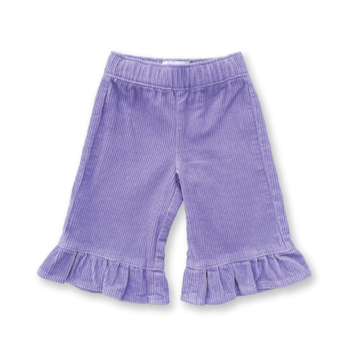 Grown Organic Frill Cord Pant - Iris