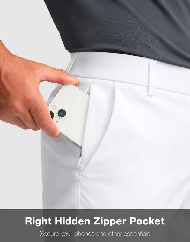 Men's Golf Shorts with 5 Pockets 11" Inseam Stretch Quick Dry Casual Work Dress Shorts for Men