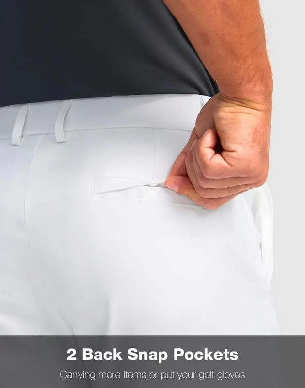 Men's Golf Shorts with 5 Pockets 11" Inseam Stretch Quick Dry Casual Work Dress Shorts for Men