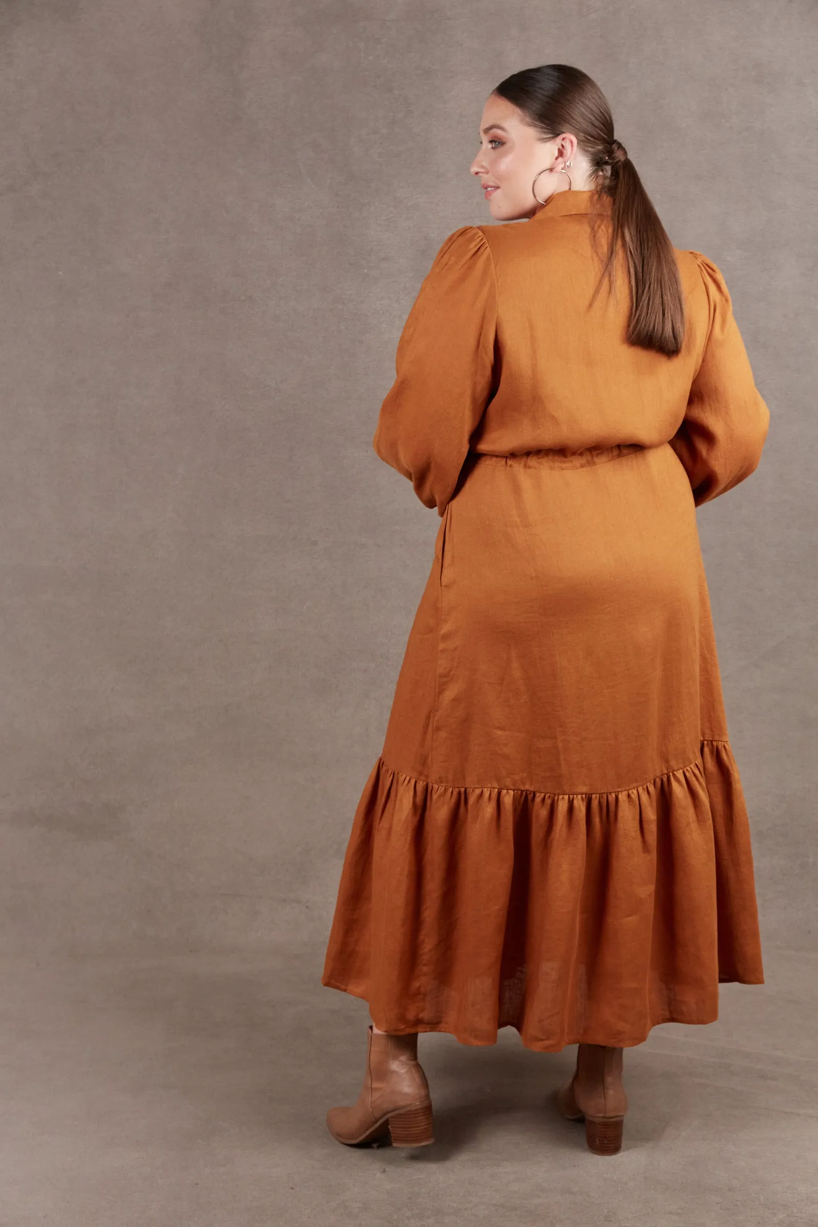 Nama Shirt Dress - Ochre