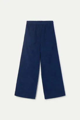 Navy Blue Corduroy Girls Trousers