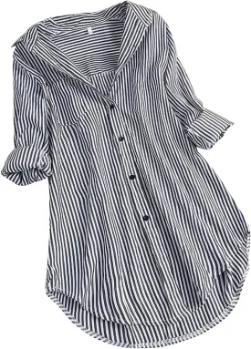 Shirts for Women 2025 Summer Linen Button Down Shirt Rolled Cuffed Short Sleeve Blouse Casual Beach Cotton Tops