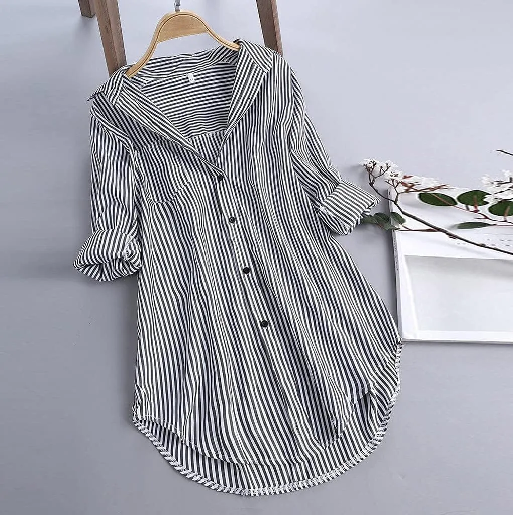 Shirts for Women 2025 Summer Linen Button Down Shirt Rolled Cuffed Short Sleeve Blouse Casual Beach Cotton Tops