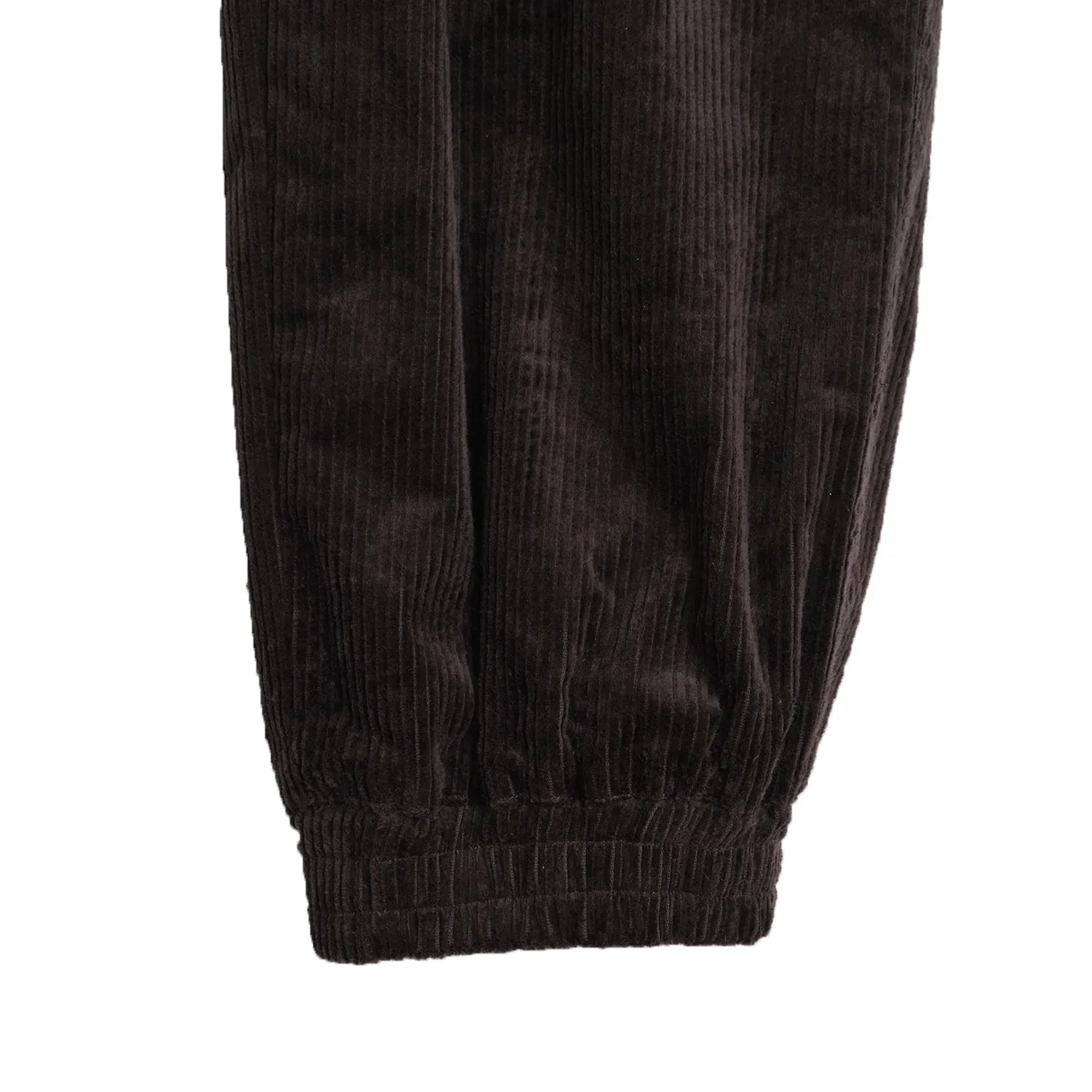 Stretch Corduroy Shirring Pants GRAY