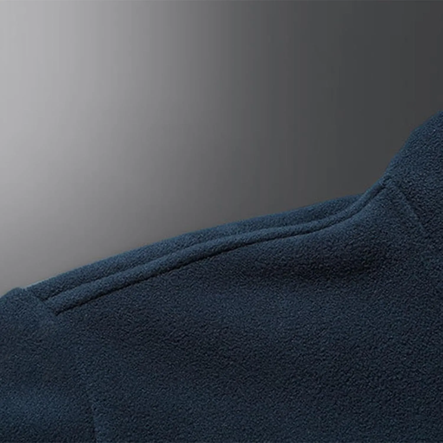 Winter Coats for Men Thick Thermal Band Collar Fleece Lined Solid Jacket Full Zip Long Sleeves Warm Cargo Jackets