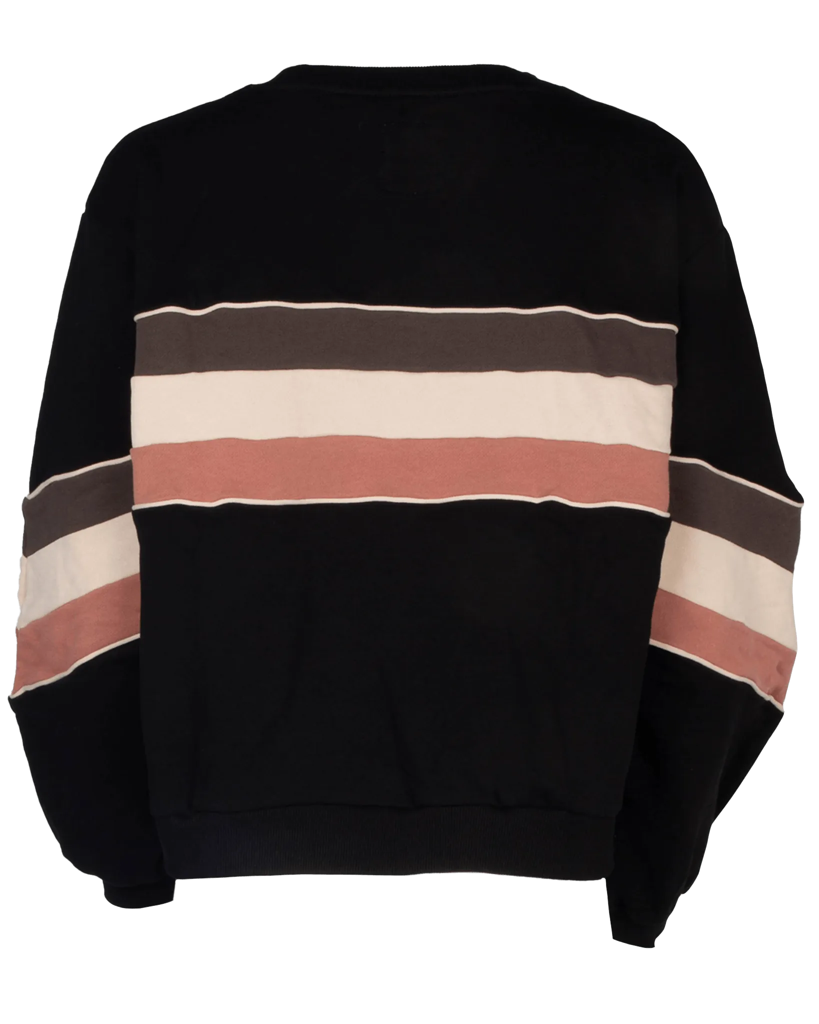 Womens Stylish Striped Crewneck Sweatshirt for Sunday Leisure - Neo Design